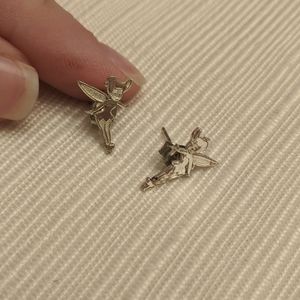 adorable silver tinkerbell earrings
